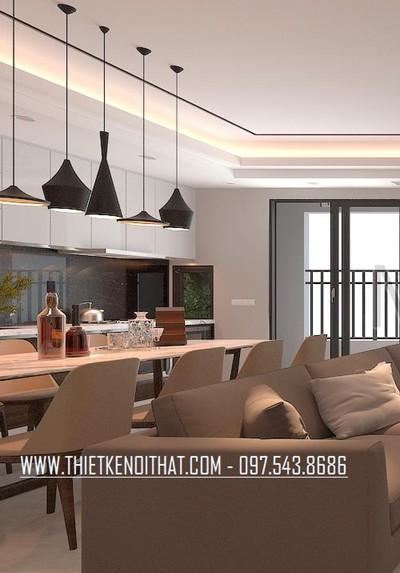 Thiết kế nội thất căn hộ chung cư cao cấp hiện đại tại Timescity