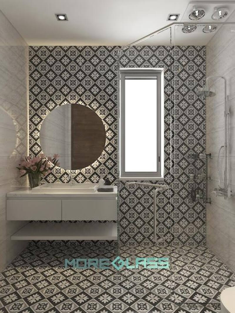 Sử dụng vách kính cường lực cho phòng tắm, phòng ngủ,.....