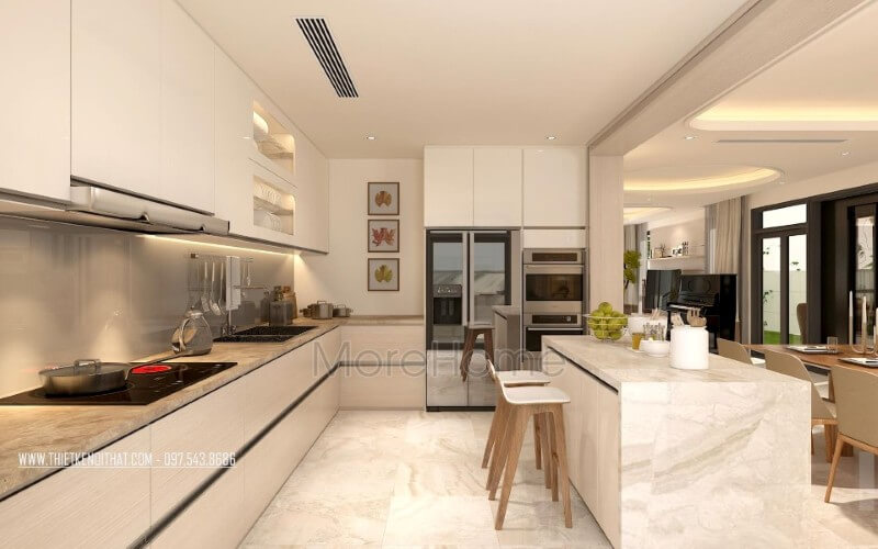 TOP các mẫu tủ bếp gỗ công nghiệp, tủ bếp acrylic được nhiều khách hàng lựa chọn