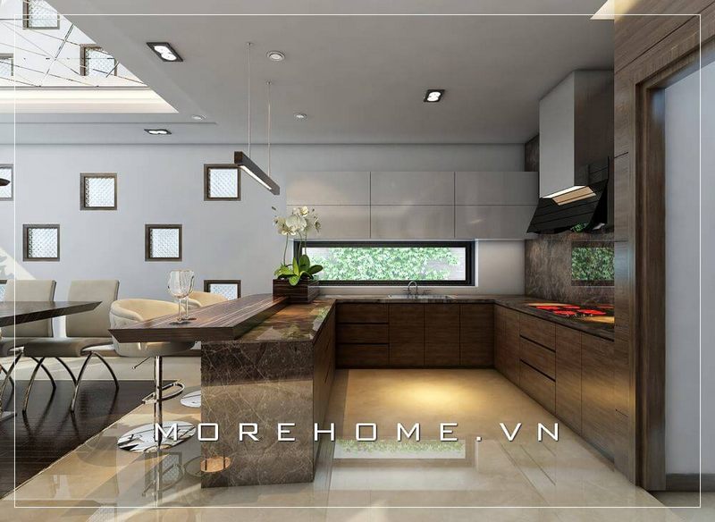 Ấn tượng 22 mẫu trang trí nội thất phòng bếp chung cư, nhà phố, biệt thự tạo hứng thú vào bếp cho người nội trợ