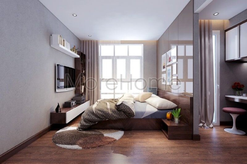 Thiết kế nội thất phòng ngủ chung cư hiện đại