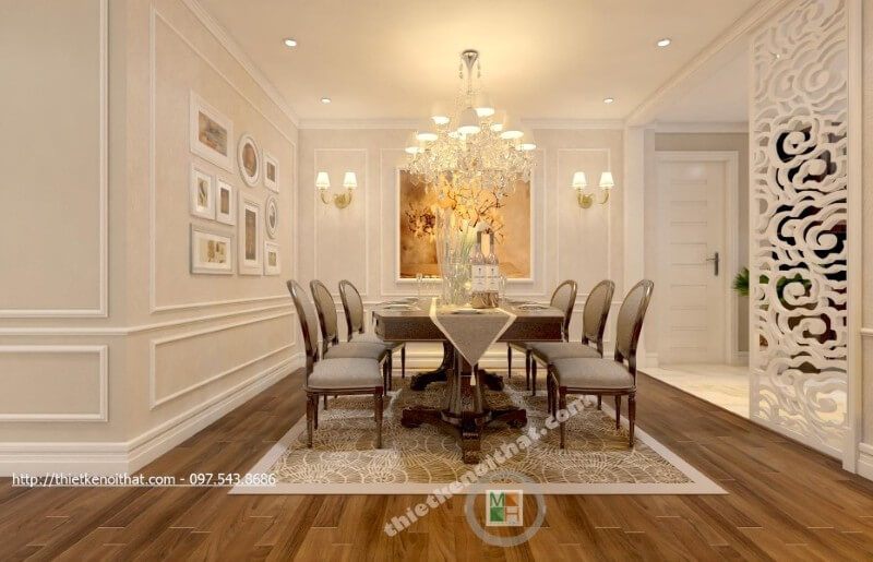 Bộ bàn ăn đẹp được thiết kế khéo léo mang đến những bữa cơm ngon miệng, ấm cúng hơn