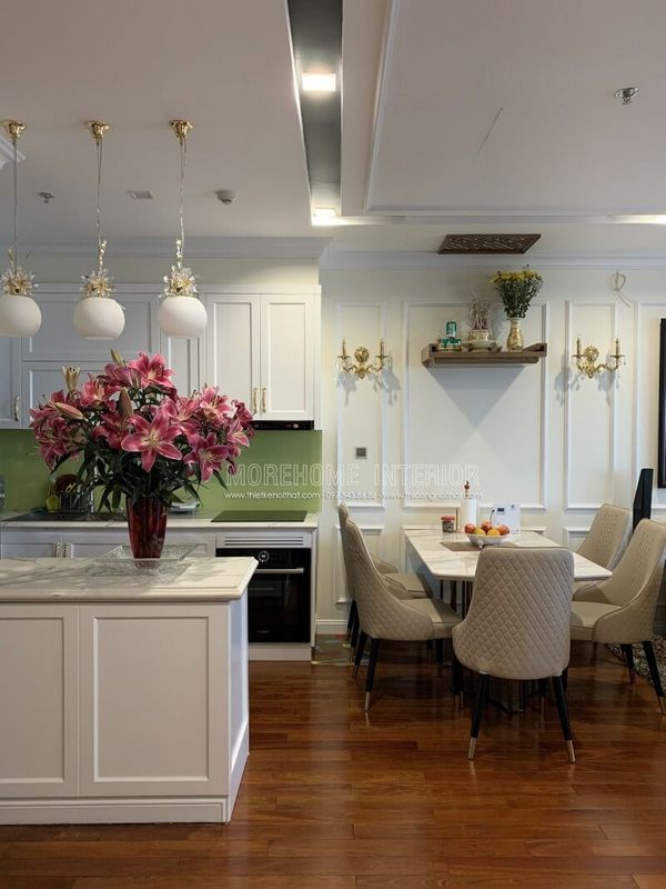 Vinhomes Nguyễn Chí Thanh cung cấp sản phẩm siêu phẩm trong việc thi công phòng bếp.