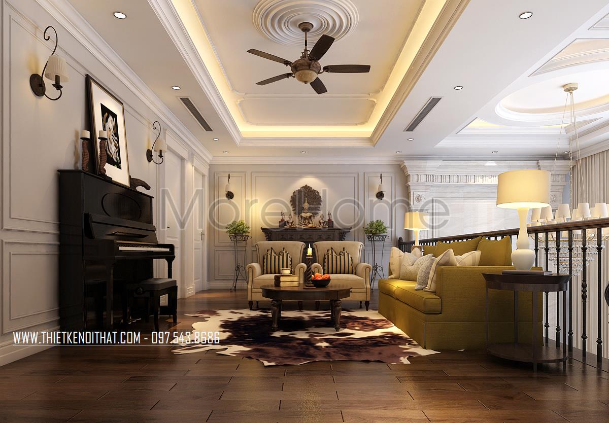 Thiết kế nội thất chung cư Imperia Garden với phong cách tân cổ điển
